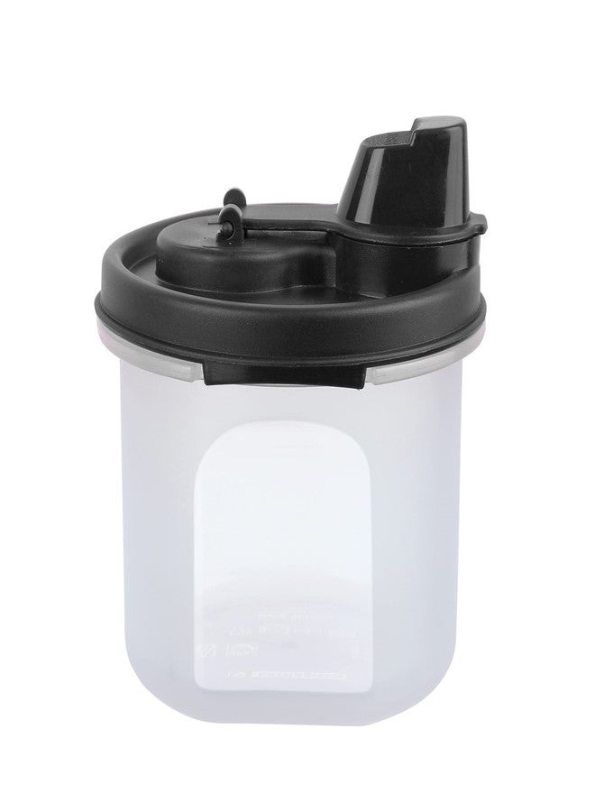 Cutting EDGE Air-Tight & Leak Proof Plastic Oil Pourer - for Vinegar, Sauces, Olive & Refined Oils, Easy Flow, BPA Free, Refrigerator Safe (Black) (Pack of 1, 250ML) - Image 3